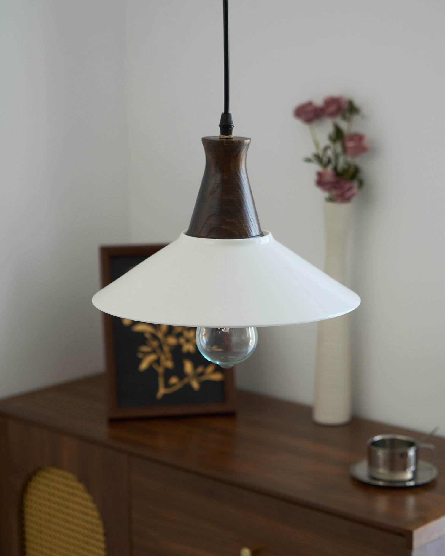 Linna Suspension Main Peint Florale Rustique - Neutralighting