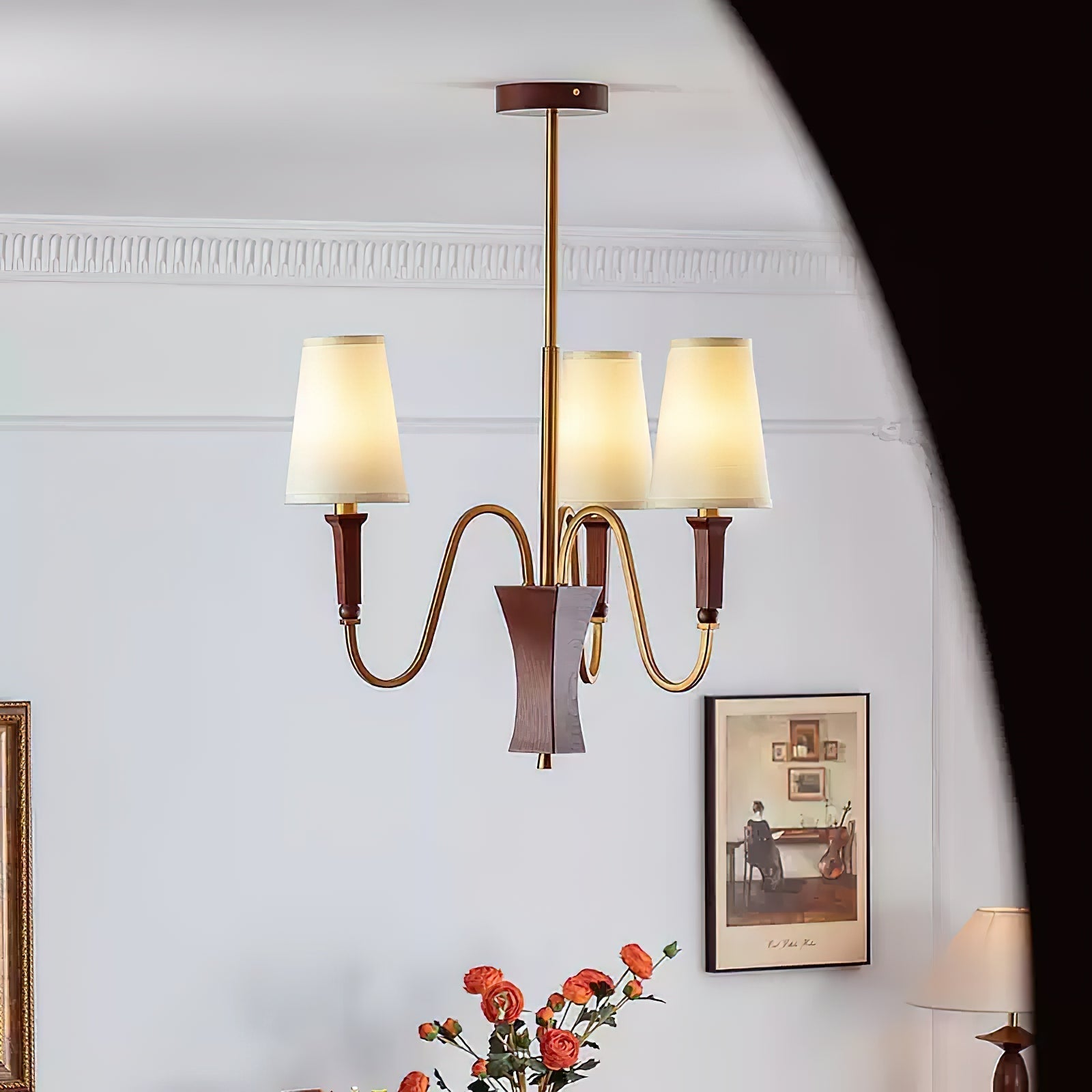 Gianna Lustre Vague Dorée Conique - Neutralighting