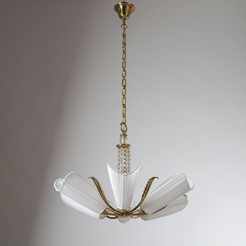 Arsole Lustre en Cristal et Tissu à Créativité Individuelle - Neutralighting
