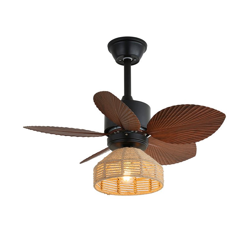 Plafonnier ventilateur industriel Daxon, montrant la télécommande.