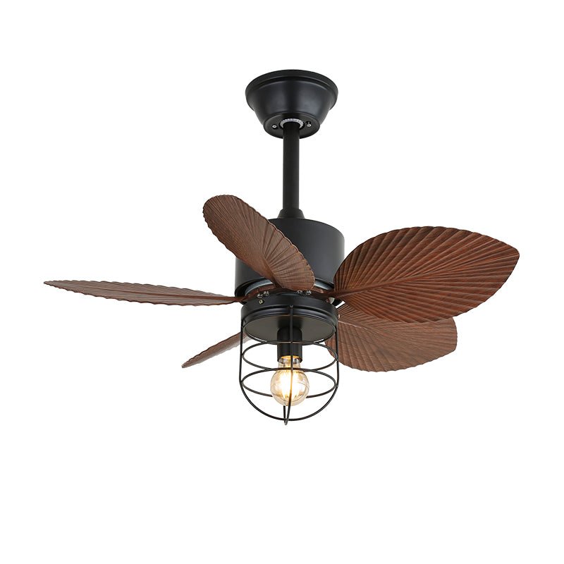 Plafonnier ventilateur industriel Daxon, présentant différentes options de finition.