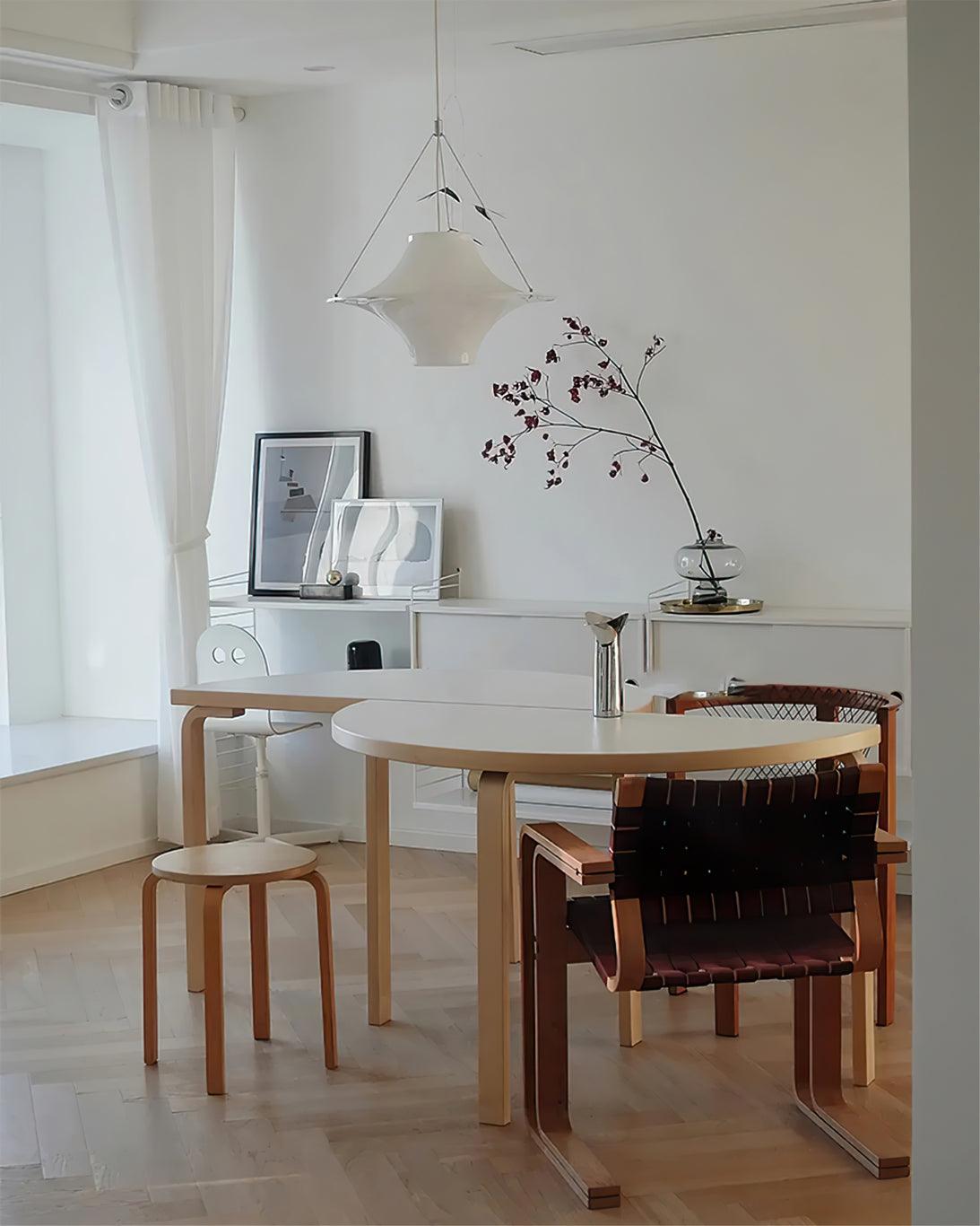 Solara Lampe suspendue en acrylique en forme d'OVNI pour salon contemporain - Neutralighting