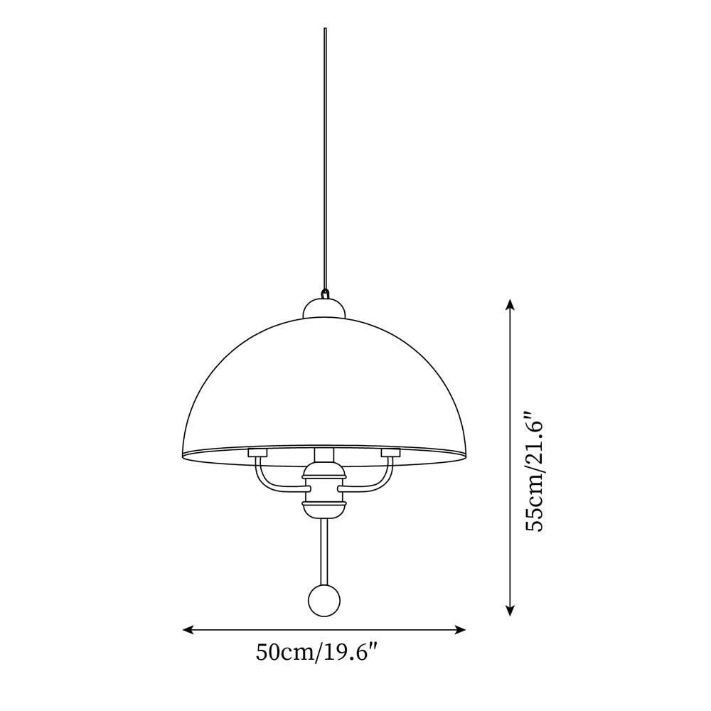 Lonzo Suspension Tissu Dôme - Neutralighting