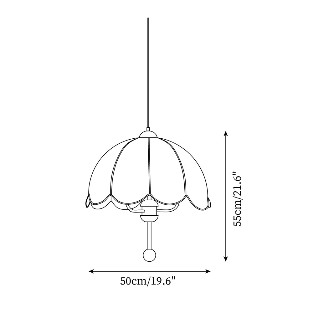 Lonzo Suspension Tissu Dôme - Neutralighting