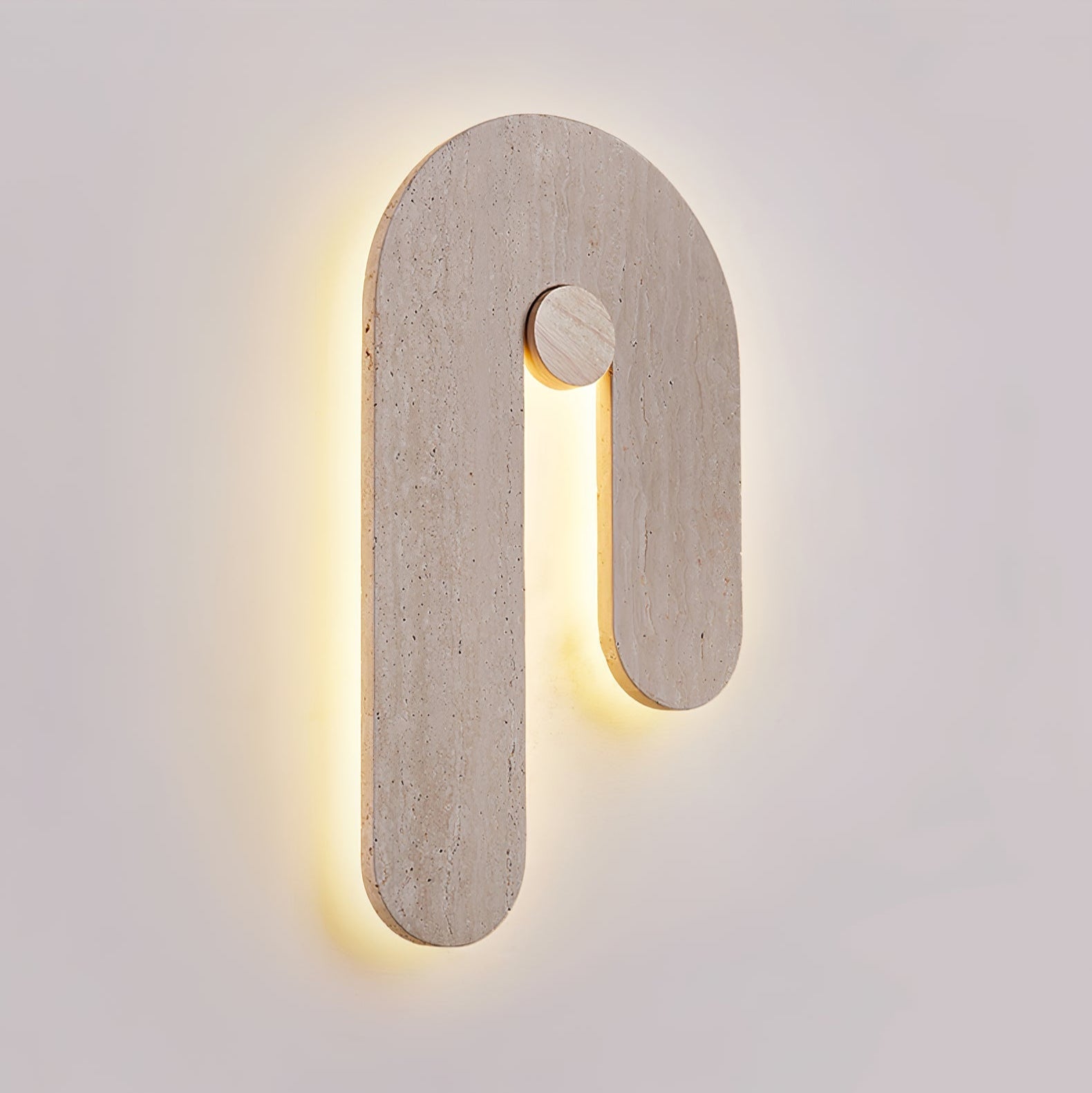 IthausApplique Murale Circulaire en Travertin - Neutralighting