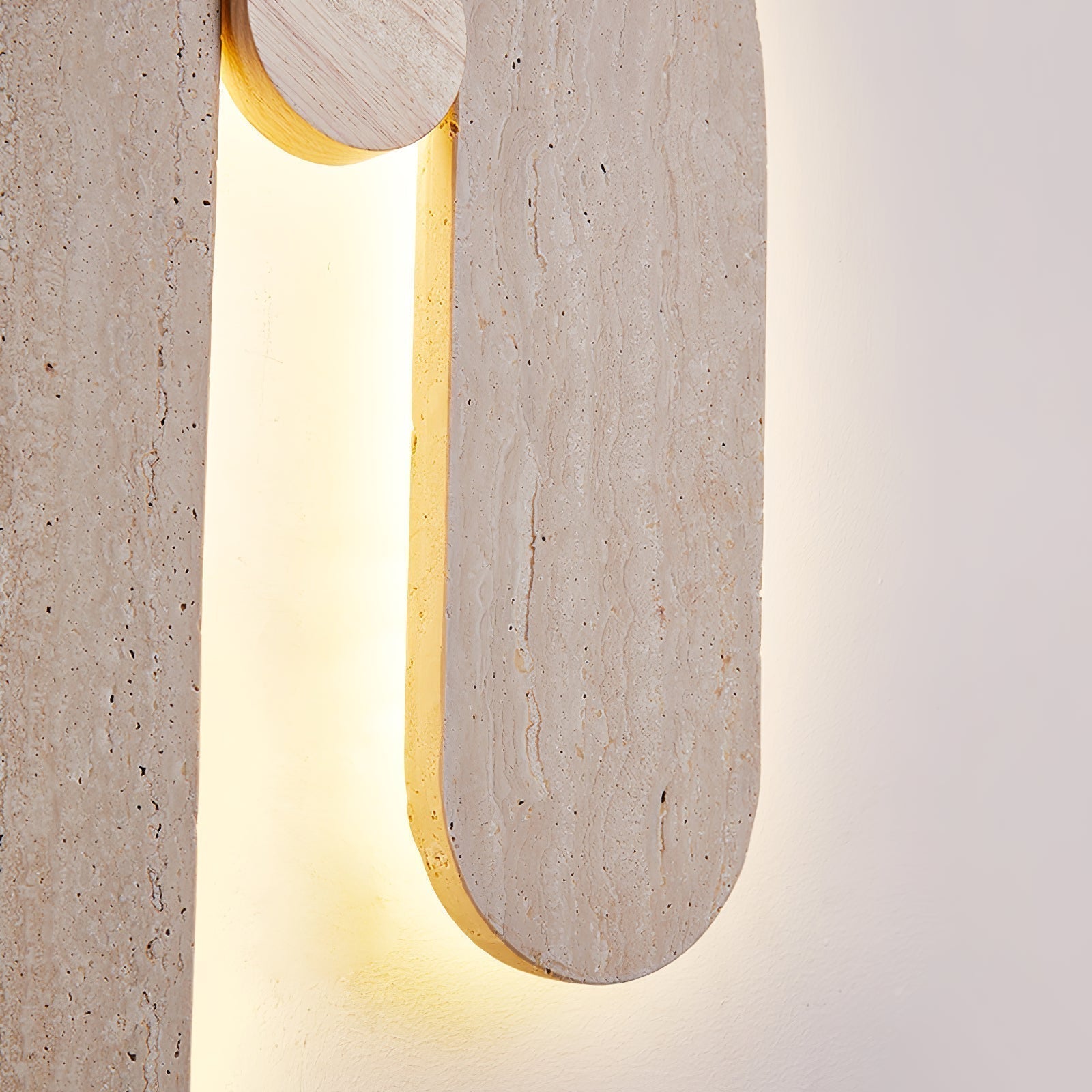 IthausApplique Murale Circulaire en Travertin - Neutralighting