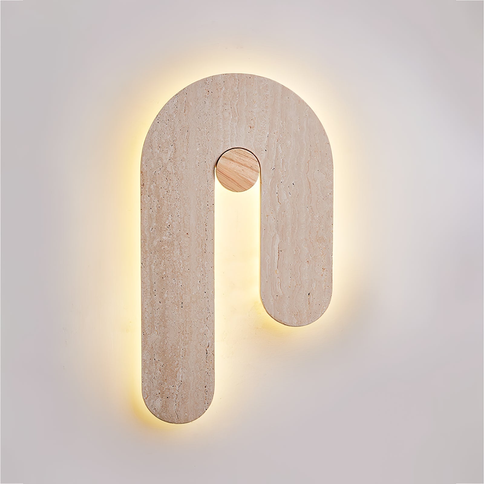 IthausApplique Murale Circulaire en Travertin - Neutralighting