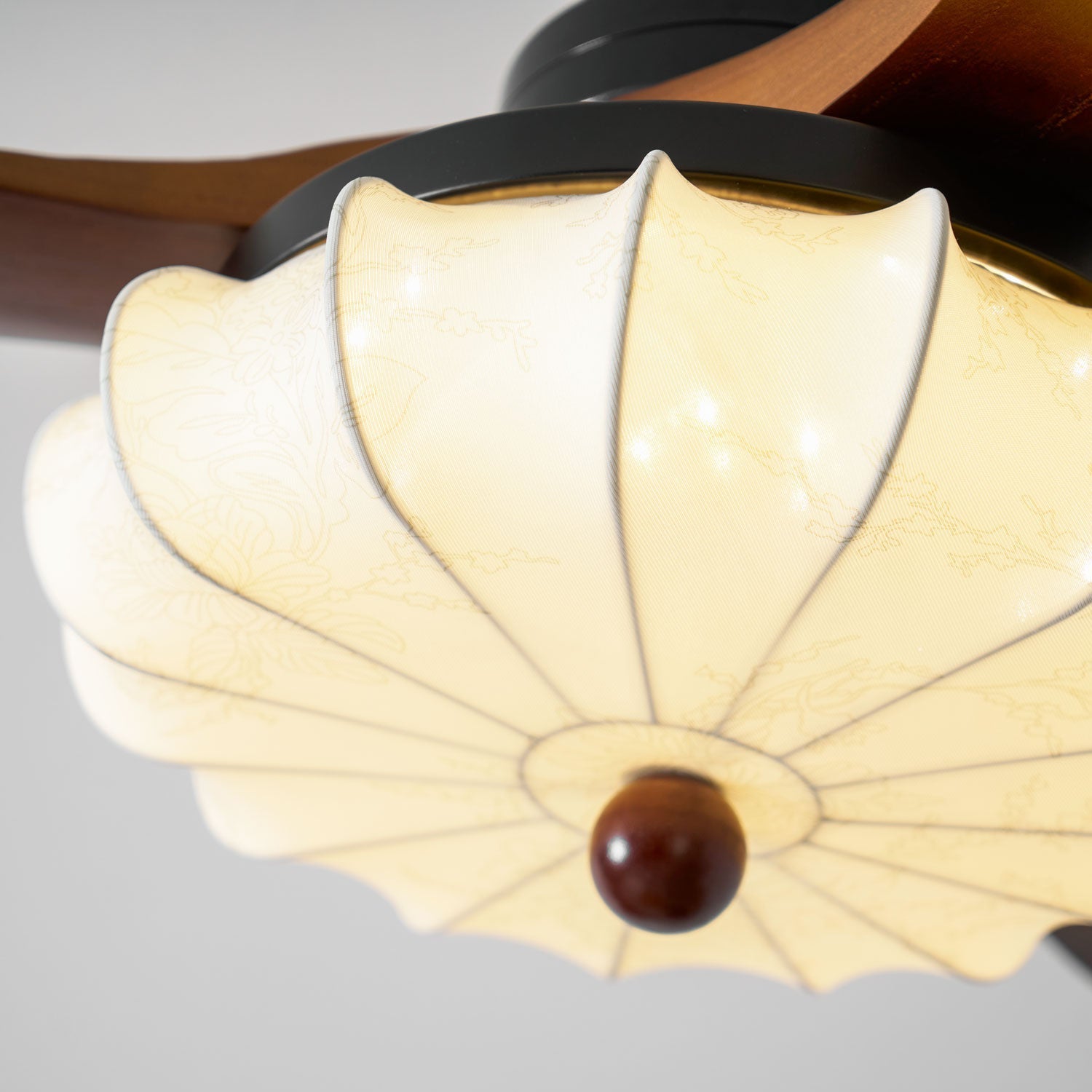 Lotus Bloom Ceiling Fan Light-Neutral Decor