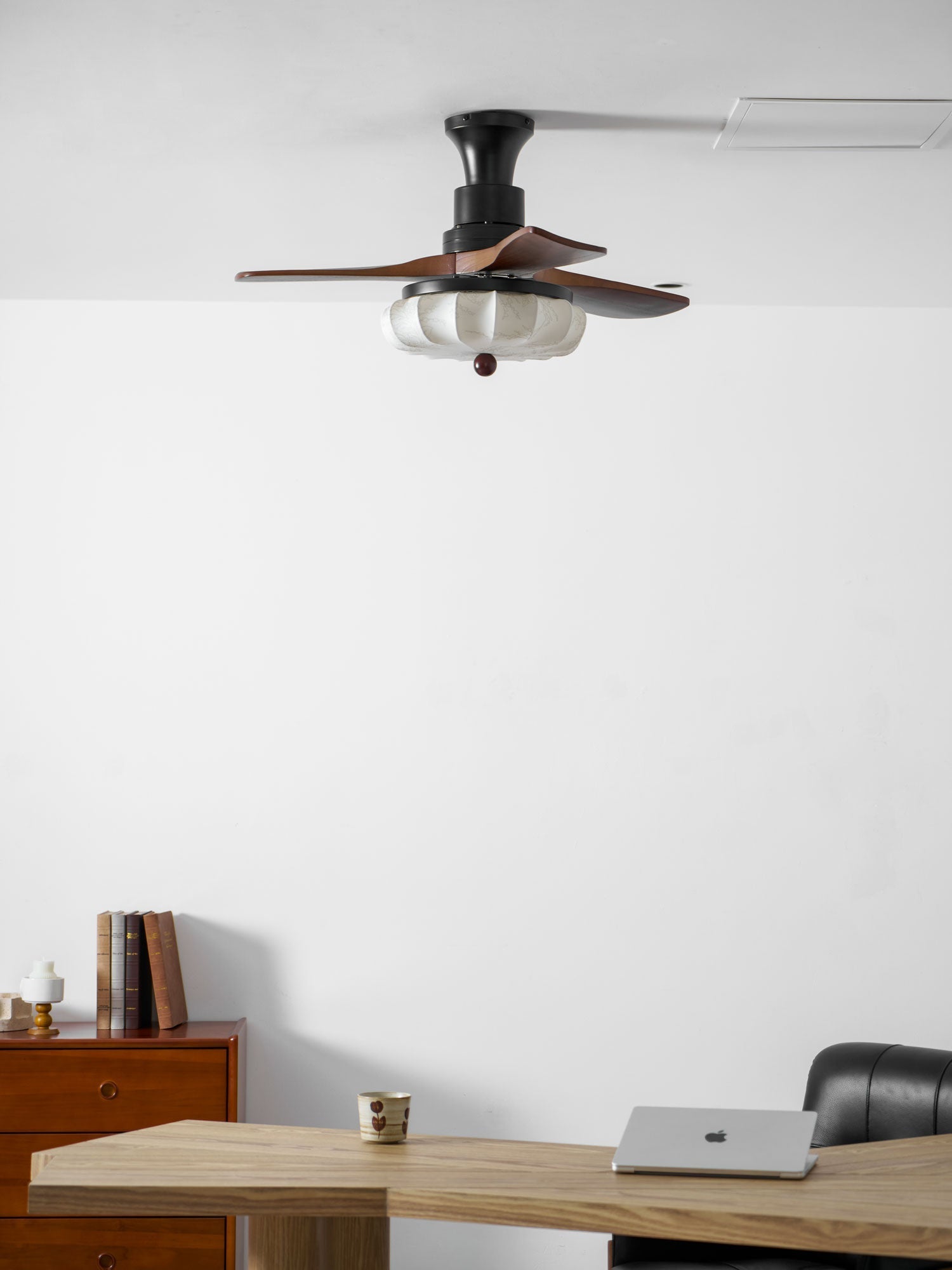 Lotus Bloom Ceiling Fan Light-Neutral Decor