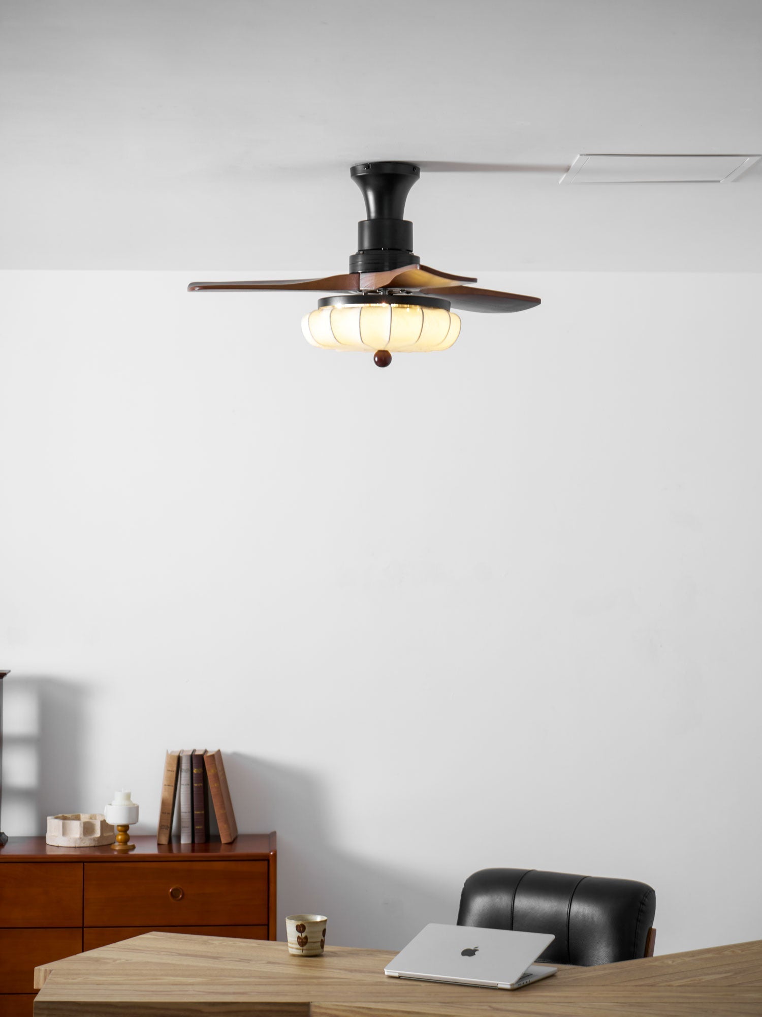 Lotus Bloom Ceiling Fan Light-Neutral Decor