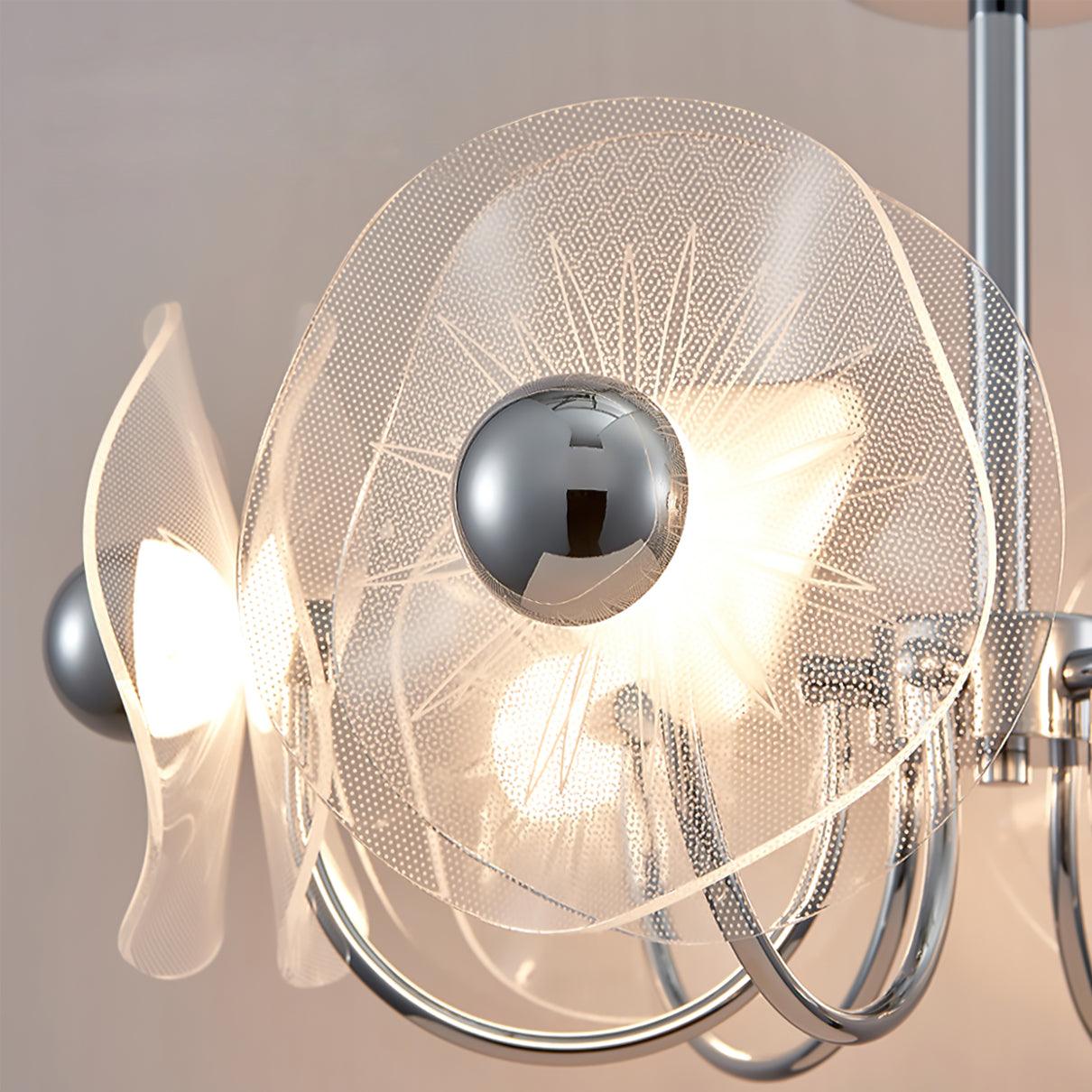 Lotus Lustre Courbe Pétale Bras Moderne Salon - Neutralighting