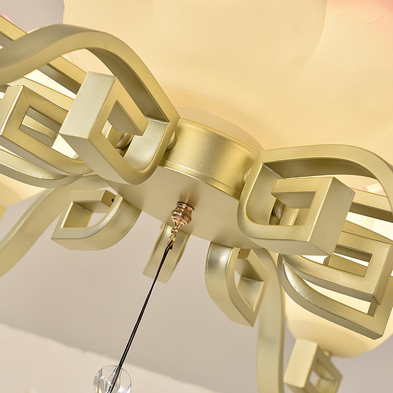 Lotus Lustre oriental en résine - Neutralighting