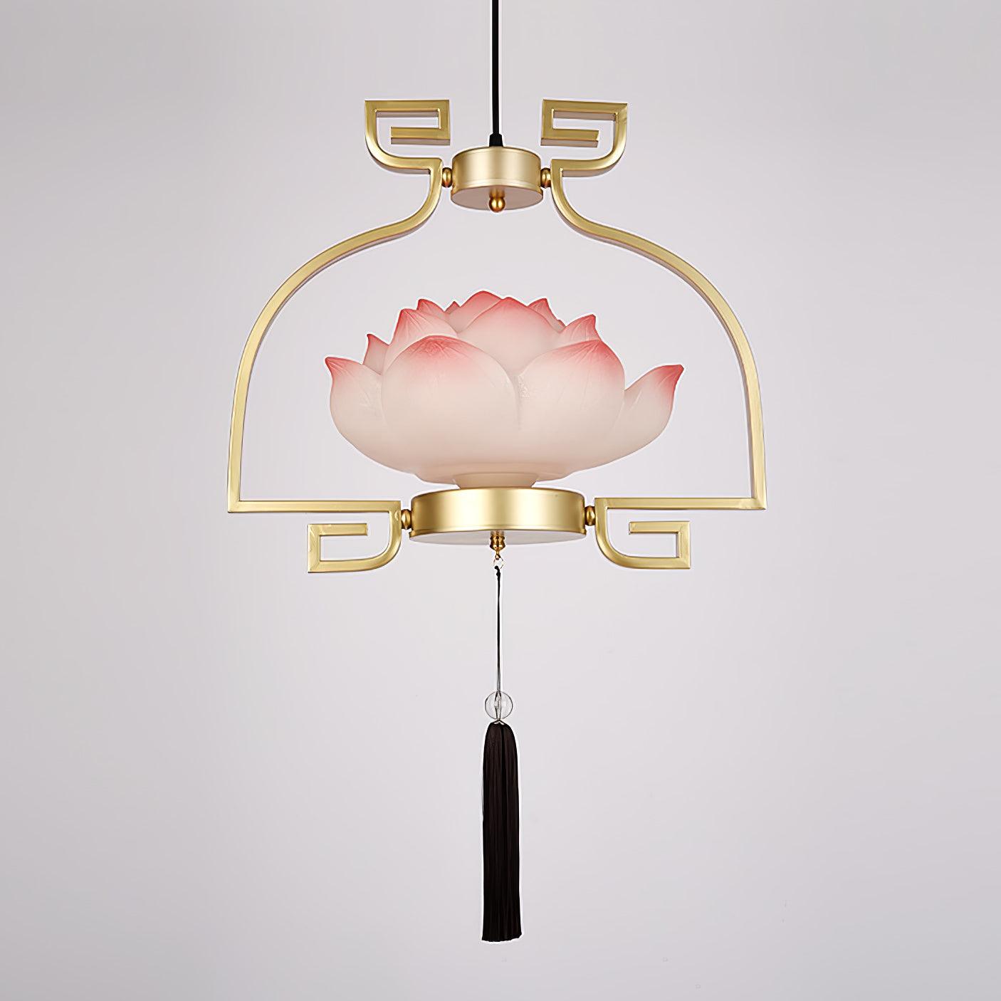 Lotus Lustre oriental en résine - Neutralighting