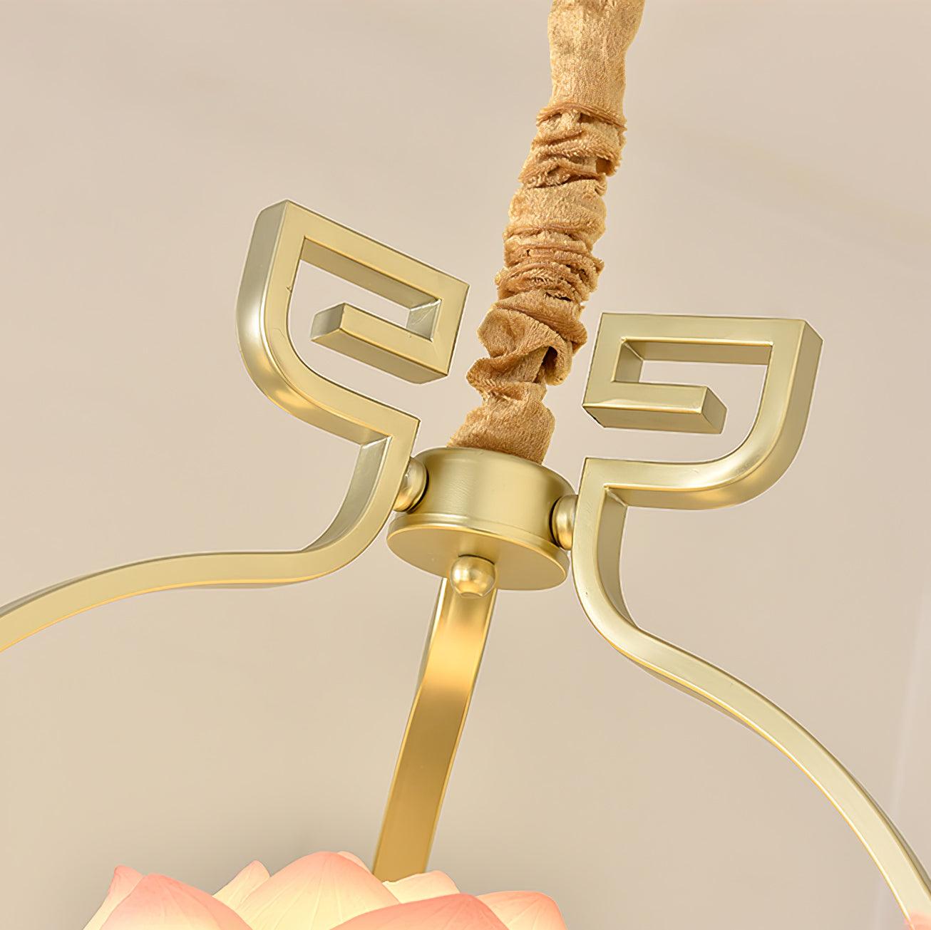 Lotus Lustre oriental en résine - Neutralighting