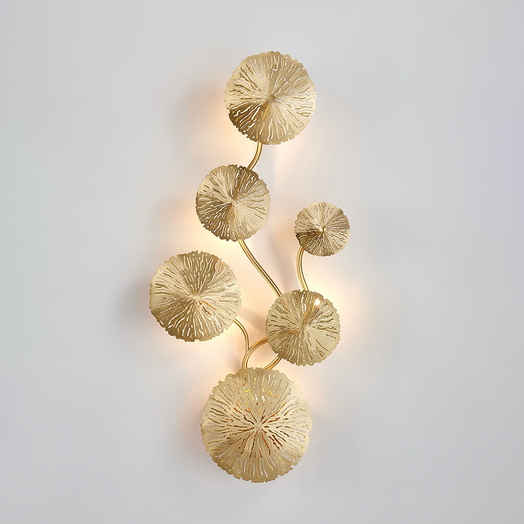 Lustra Applique Murale Feuille De Lotus En Laiton - Neutralighting