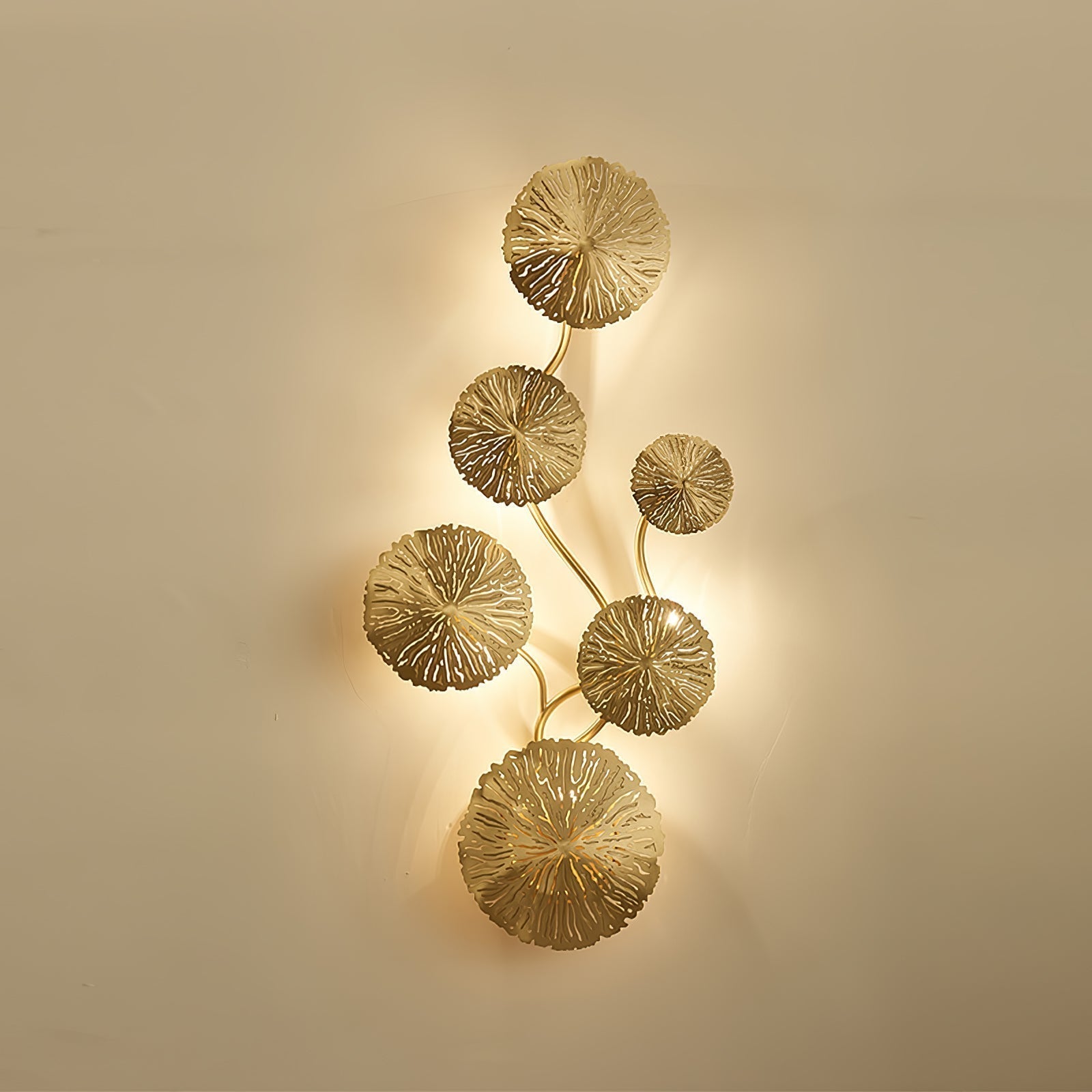 Lustra Applique Murale Feuille De Lotus En Laiton - Neutralighting