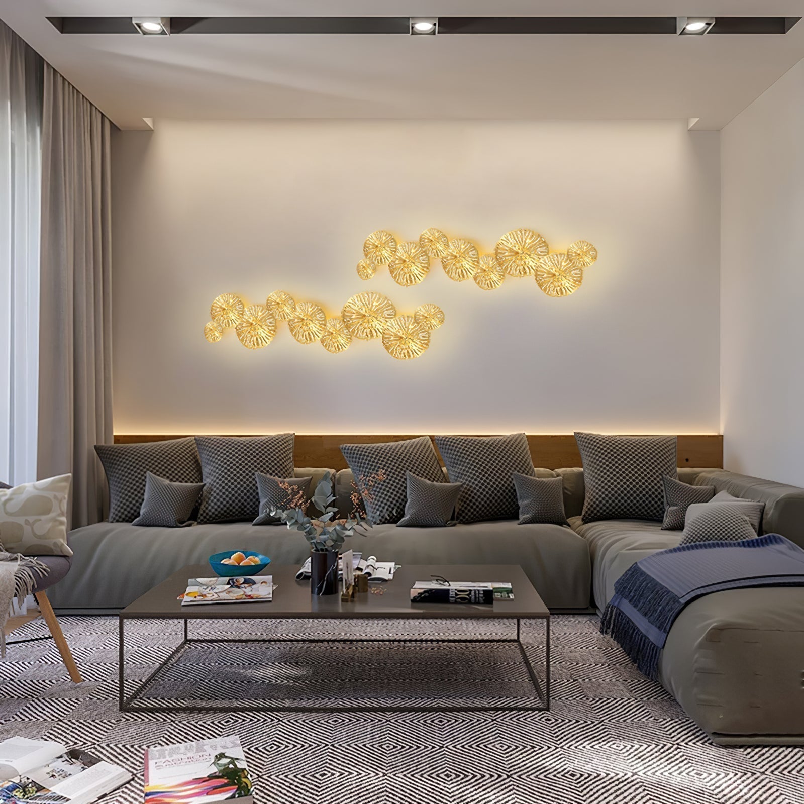 Lustra Applique Murale Feuille De Lotus En Laiton - Neutralighting