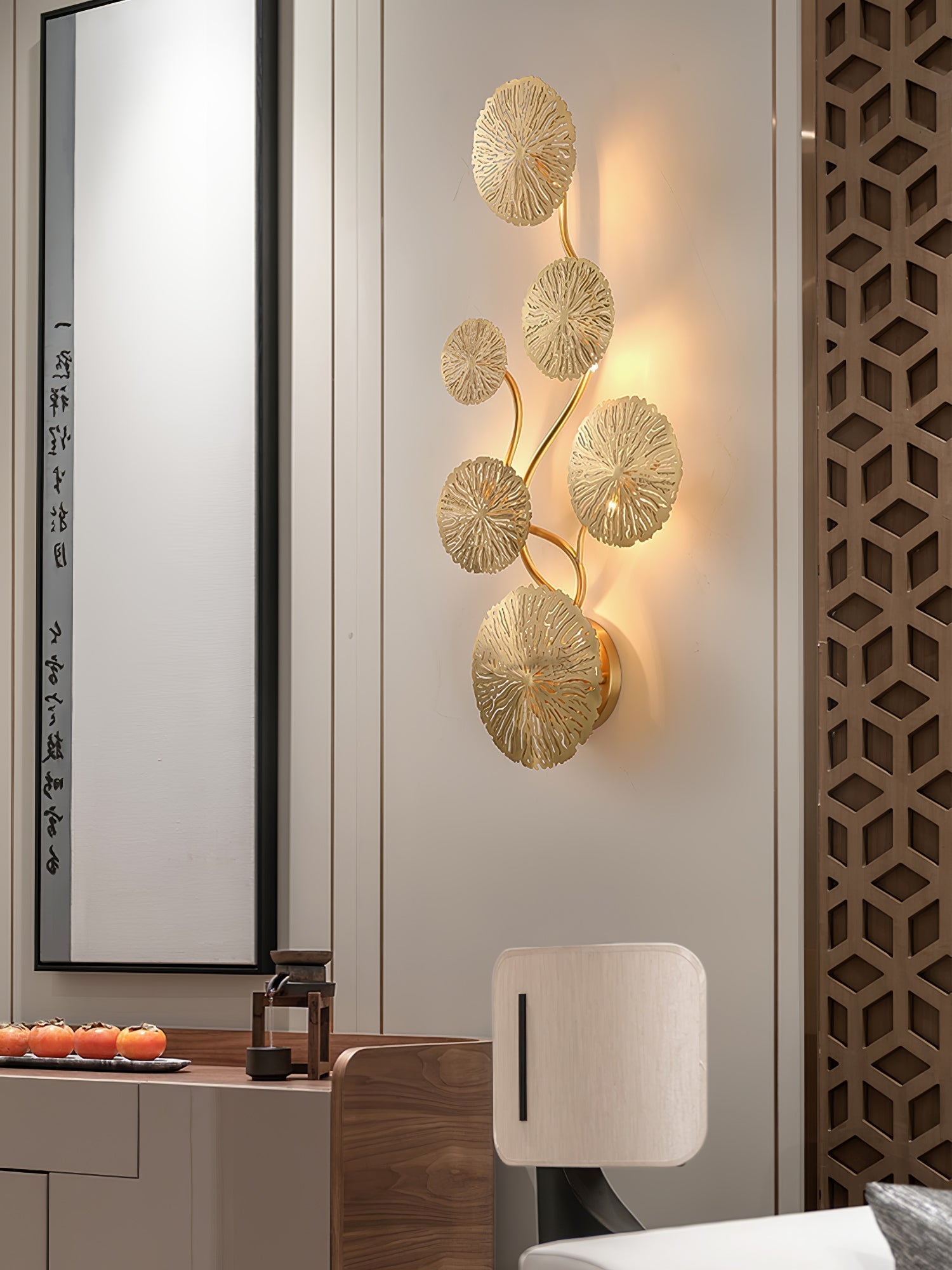 Lustra Applique Murale Feuille De Lotus En Laiton - Neutralighting