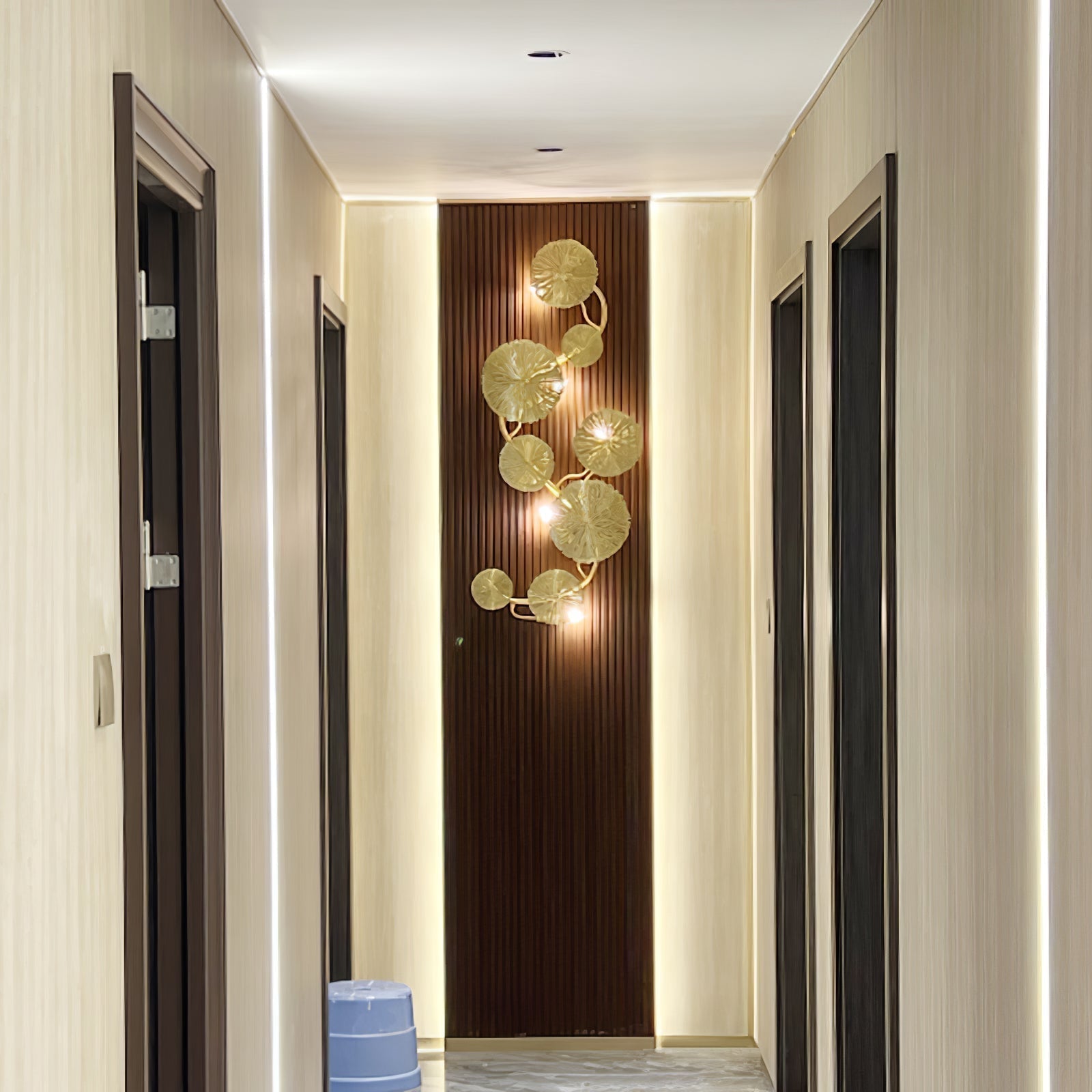 Lustra Applique Murale Feuille De Lotus En Laiton - Neutralighting