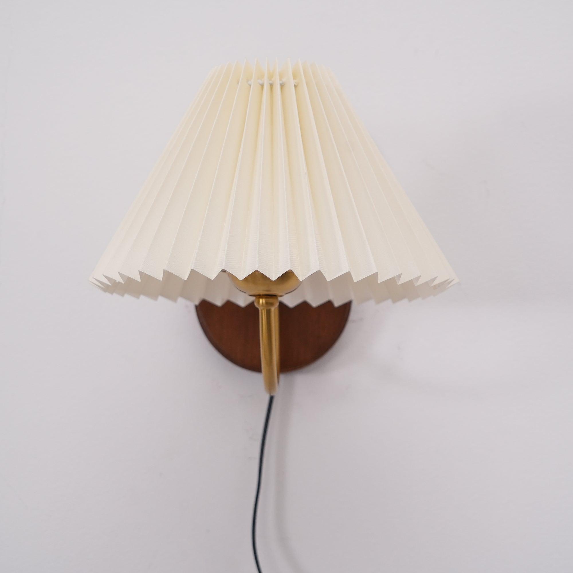Auburn Fabric Plug In Wall Lamp - Neutralighting