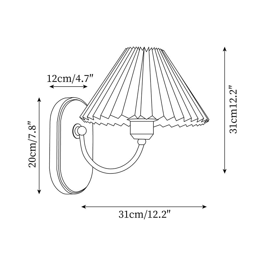 Auburn Fabric Plug In Wall Lamp - Neutralighting
