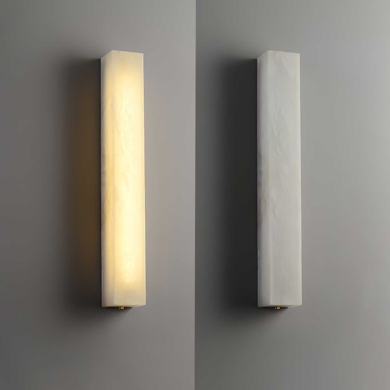 Irina Cylindrique Albâtre Luminaire Mural - Neutralighting