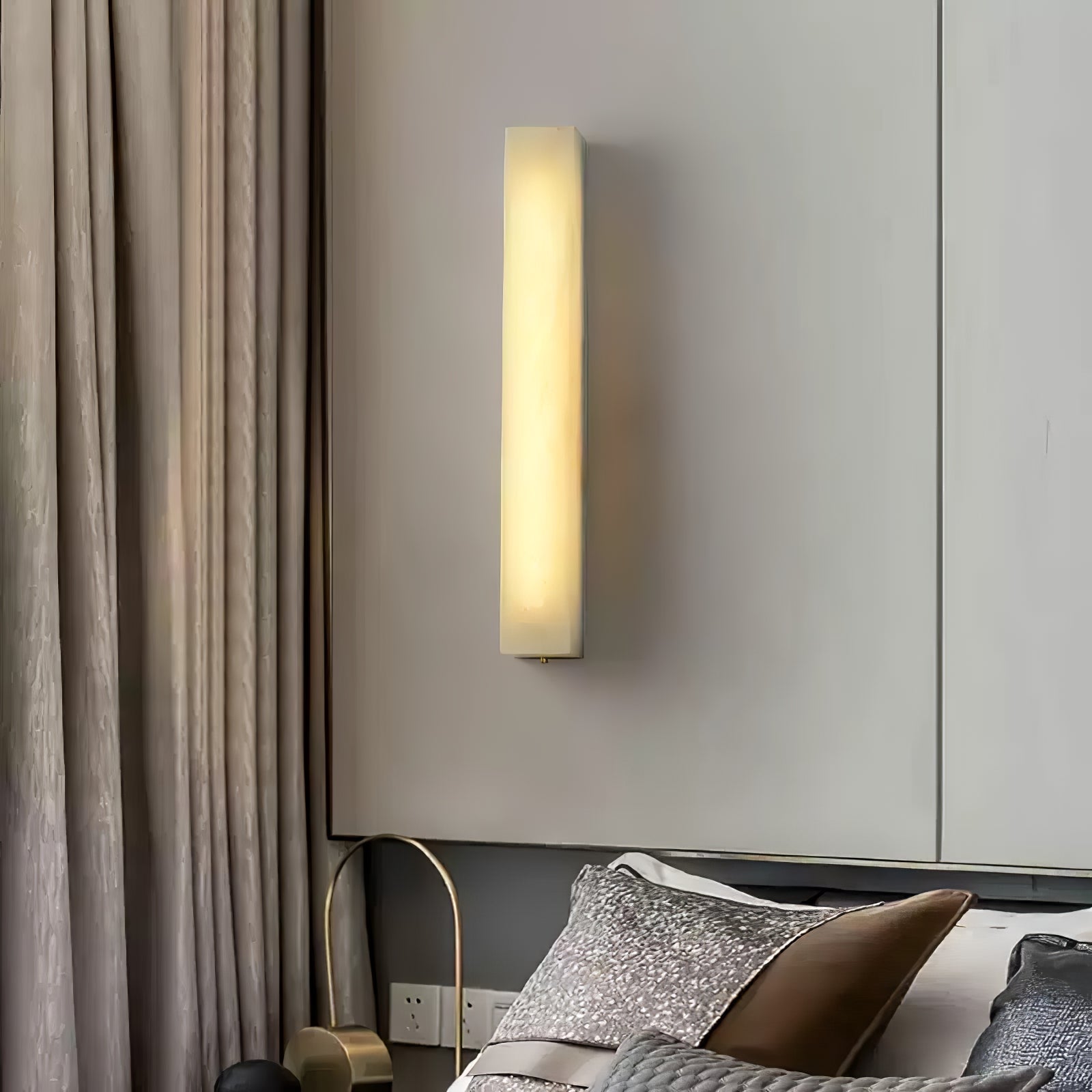 Irina Cylindrique Albâtre Luminaire Mural - Neutralighting