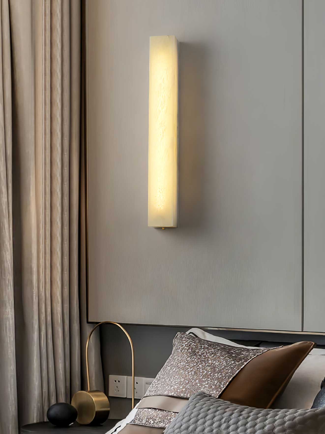 Irina Cylindrique Albâtre Luminaire Mural - Neutralighting