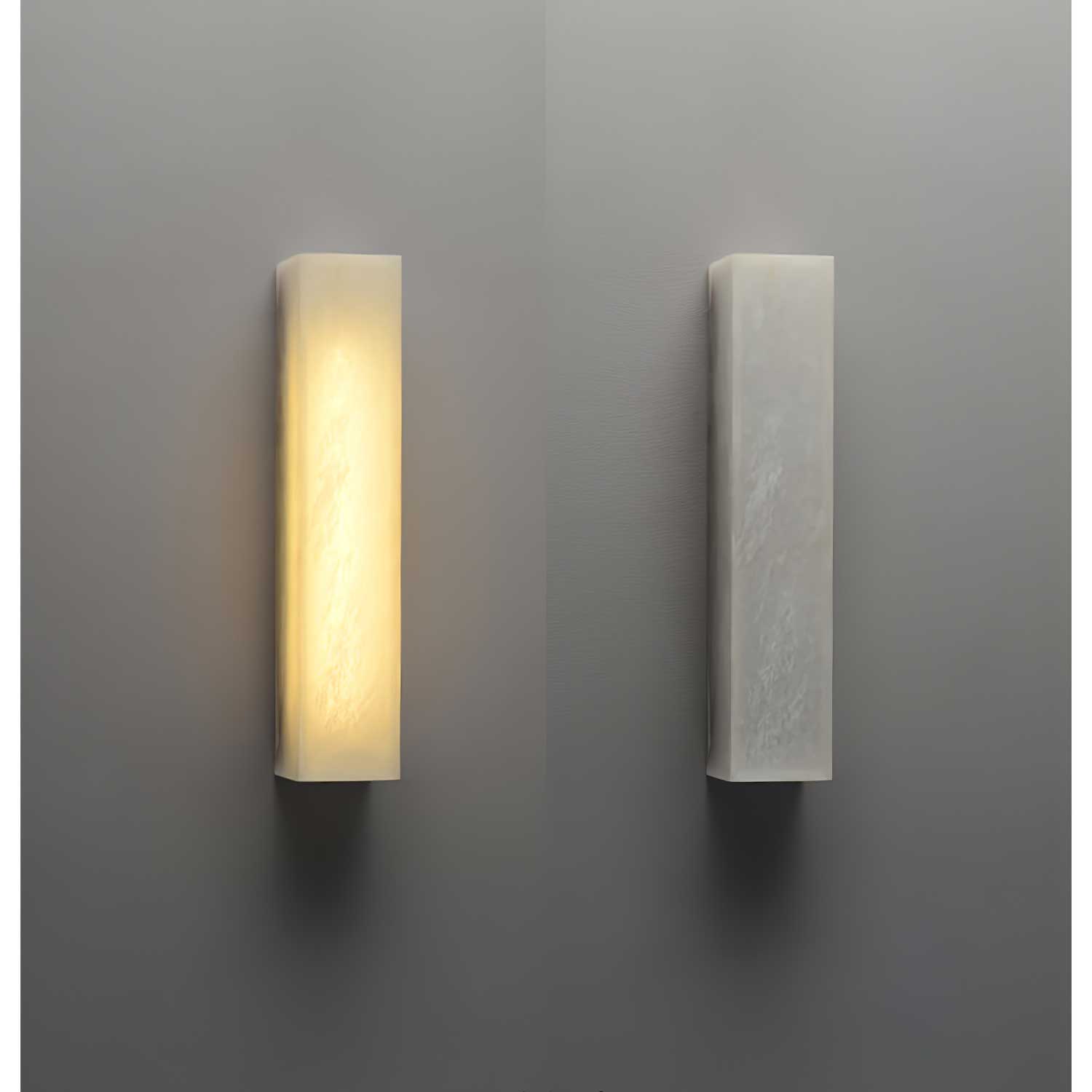 Irina Cylindrique Albâtre Luminaire Mural - Neutralighting
