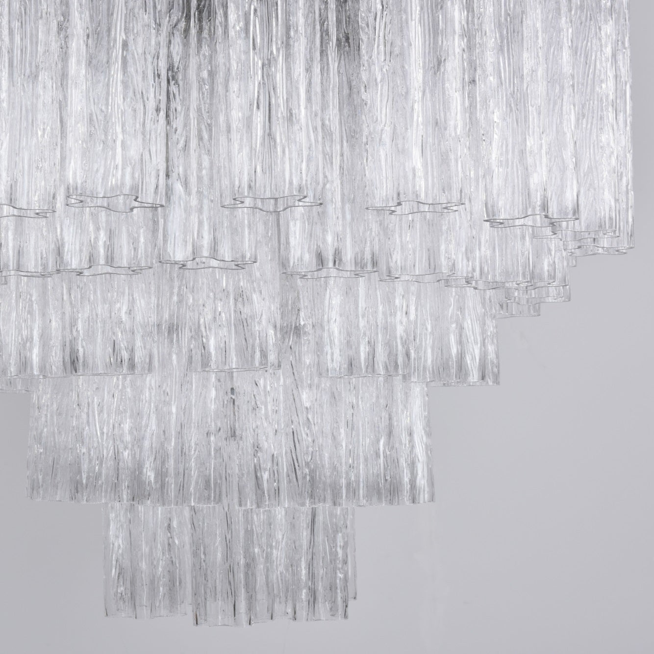 Aurora Lustre Transparent Verre Multi-Étage Cristal Lueur - Neutralighting