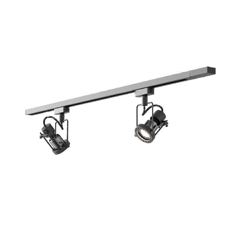 Ivelor Spots Sur Rail Industriels Vintage en Métal et Verre - Neutralighting