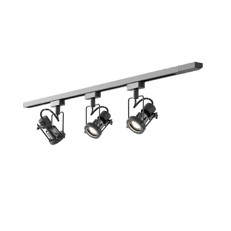 Ivelor Spots Sur Rail Industriels Vintage en Métal et Verre - Neutralighting