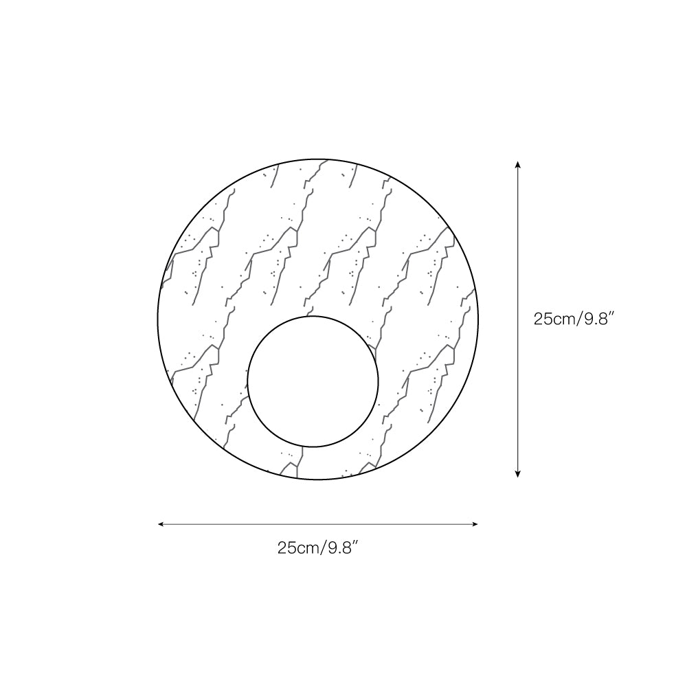 Uphae Premium Nordic Round Marble Glass Wall Lamp - Lamp Copper