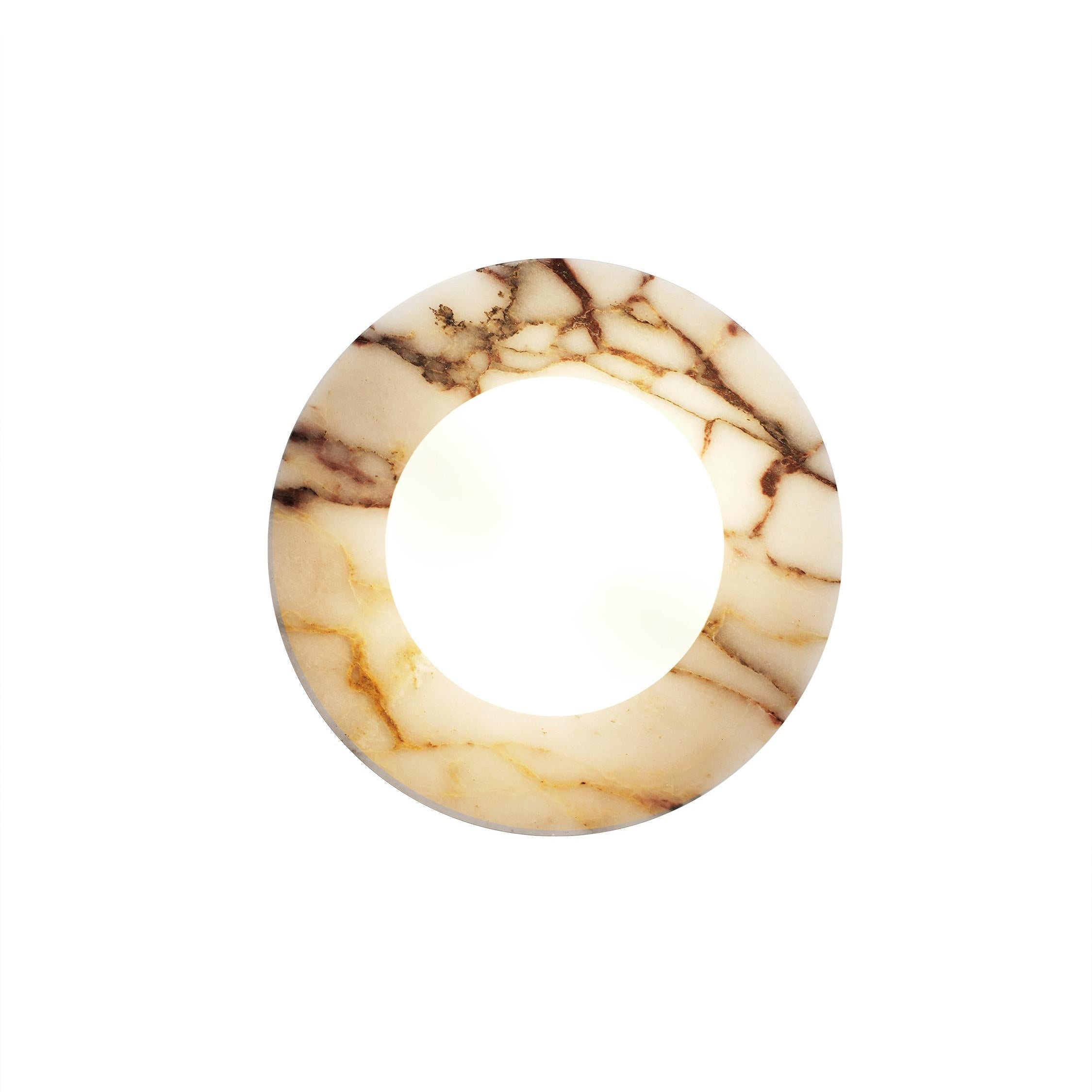 Arthaen Applique Murale Travertin Marbre Flushmount Minimaliste Moderne - Neutralighting