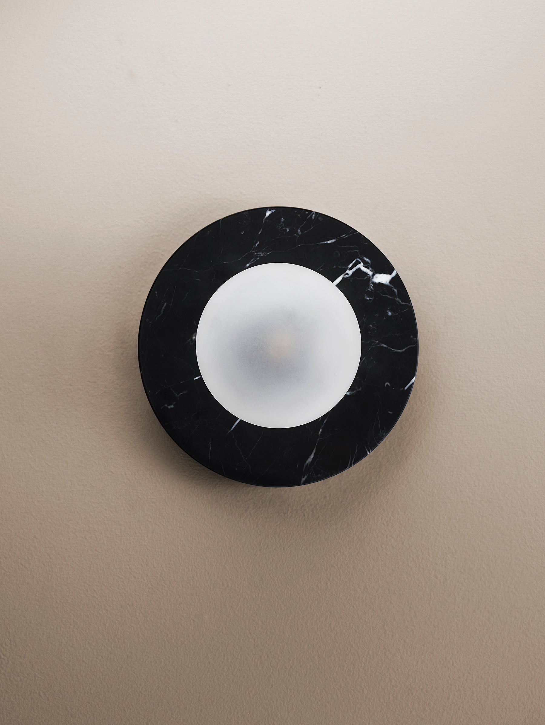 Arthaen Applique Murale Travertin Marbre Flushmount Minimaliste Moderne - Neutralighting