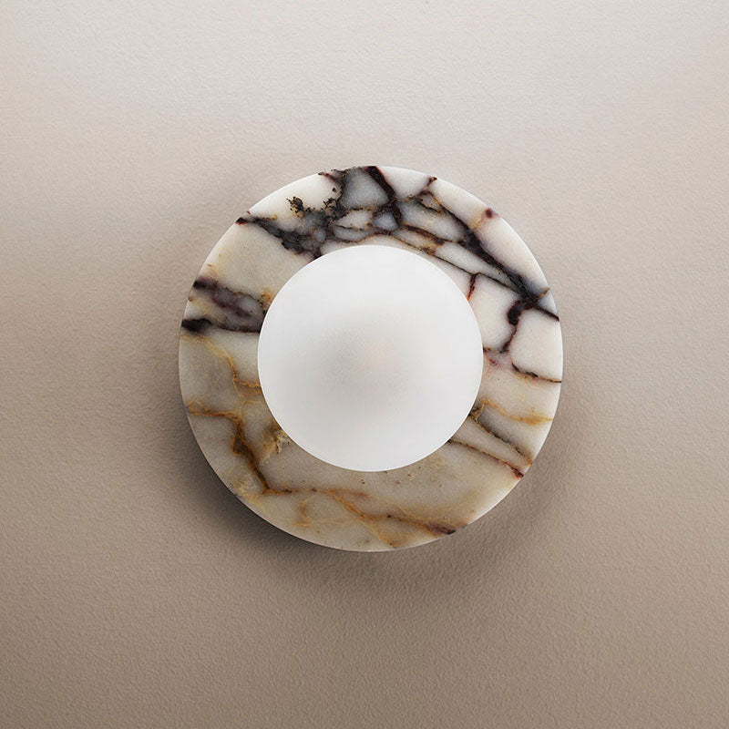 Arthaen Applique Murale Travertin Marbre Flushmount Minimaliste Moderne - Neutralighting