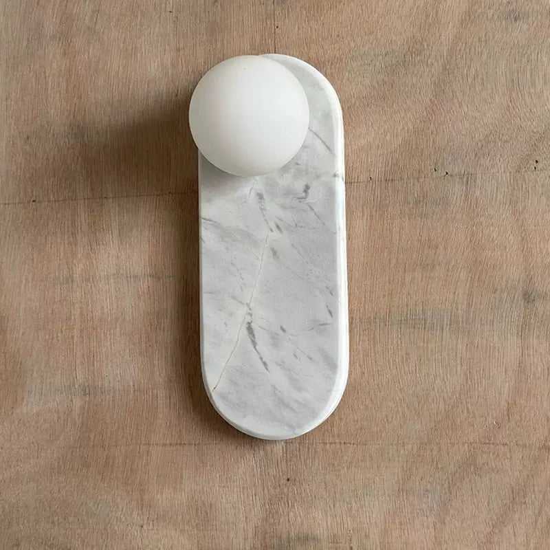 Comarion Applique Murale Marbre Blanc Jade Art Nordic Premium - Neutralighting