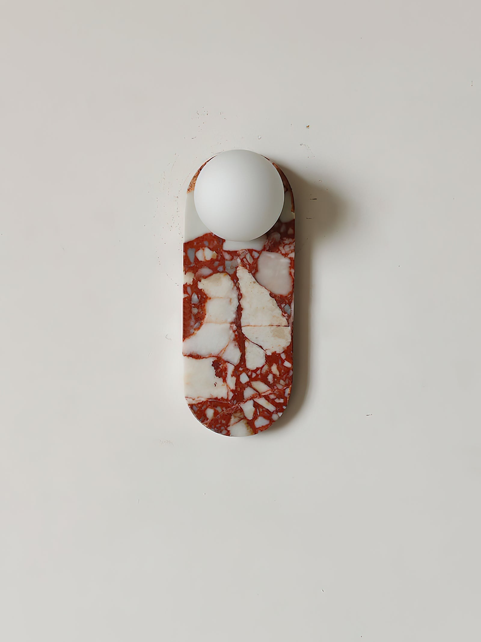 Sysolion Applique Murale en Verre et Marbre Moderne Minimaliste - Neutralighting