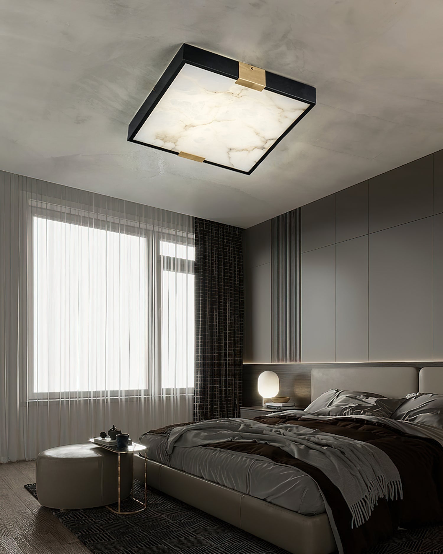 Uphaara Lampe de Plafond Albâtre Minimaliste Moderne - Neutralighting