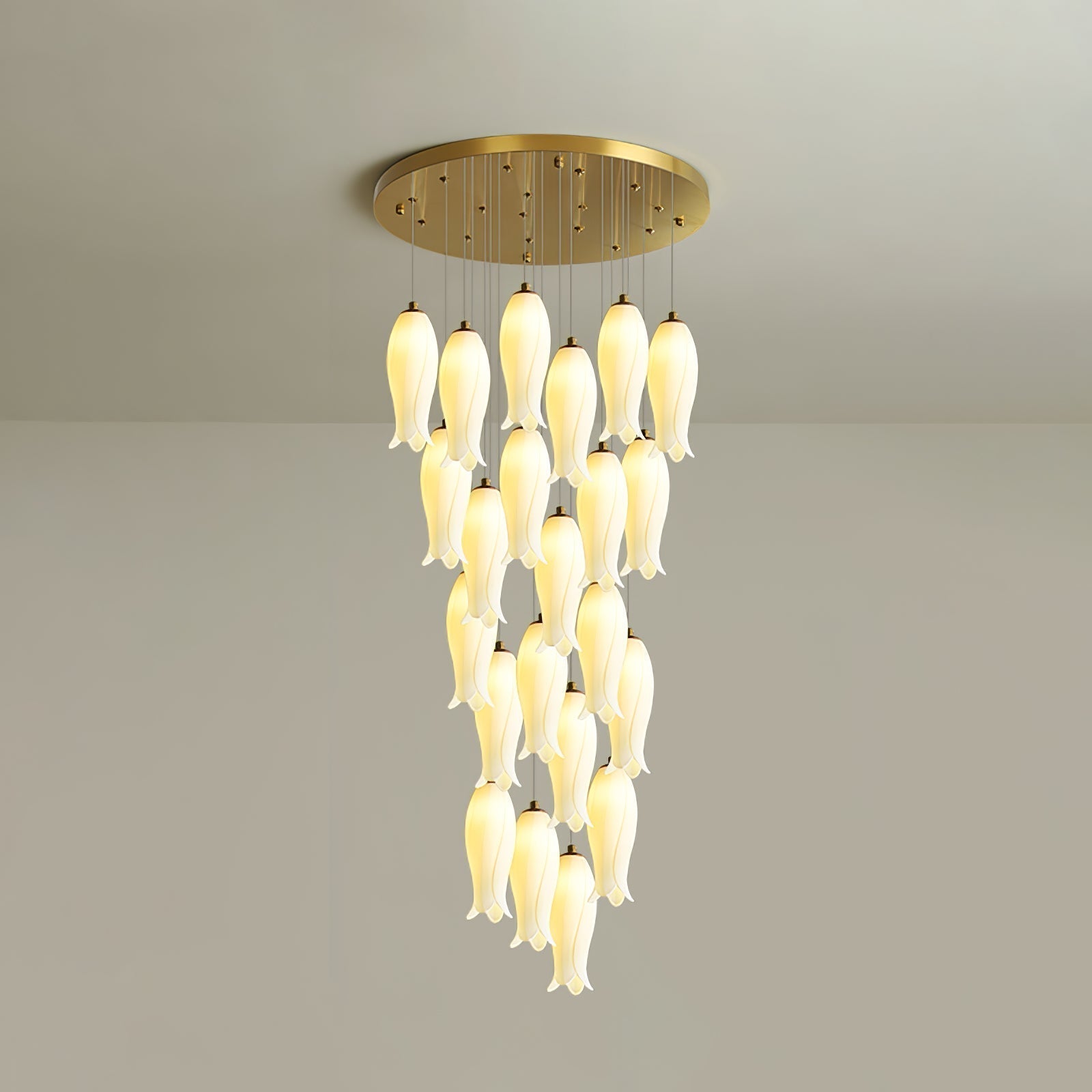 Sylirion Chandelier en Albâtre et Laiton - Neutralighting