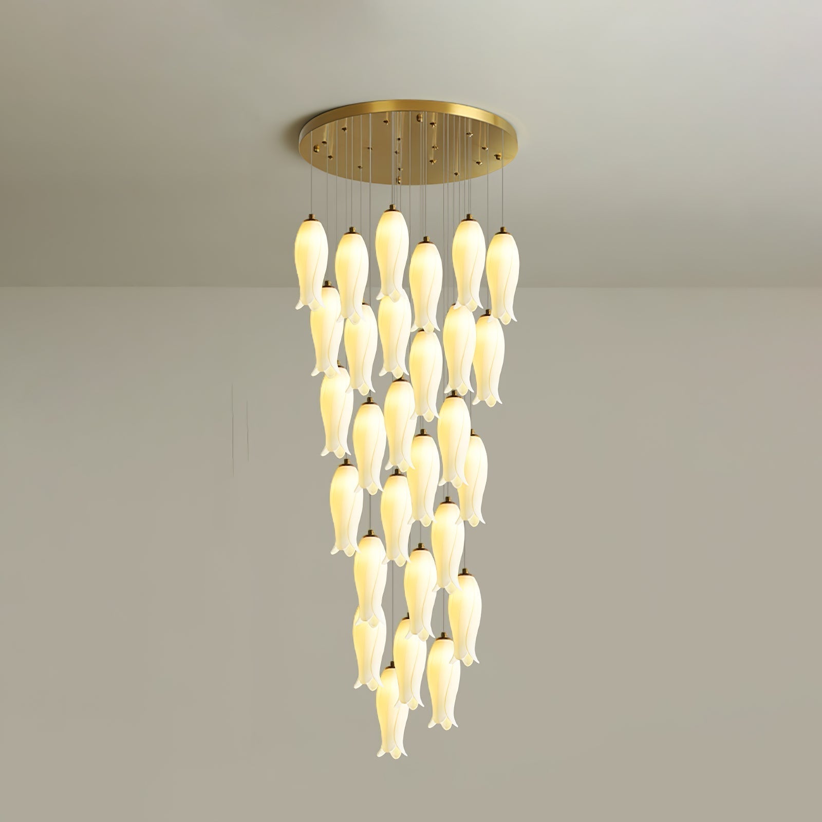 Sylirion Chandelier en Albâtre et Laiton - Neutralighting