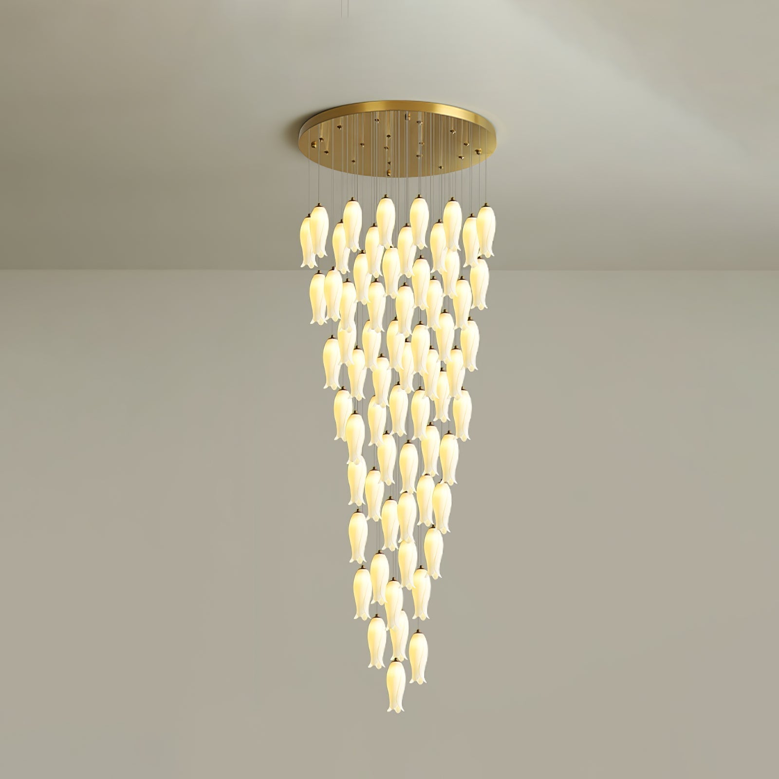 Sylirion Chandelier en Albâtre et Laiton - Neutralighting