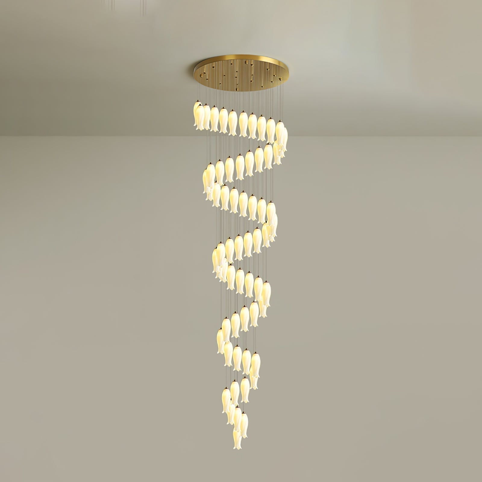 Sylirion Chandelier en Albâtre et Laiton - Neutralighting