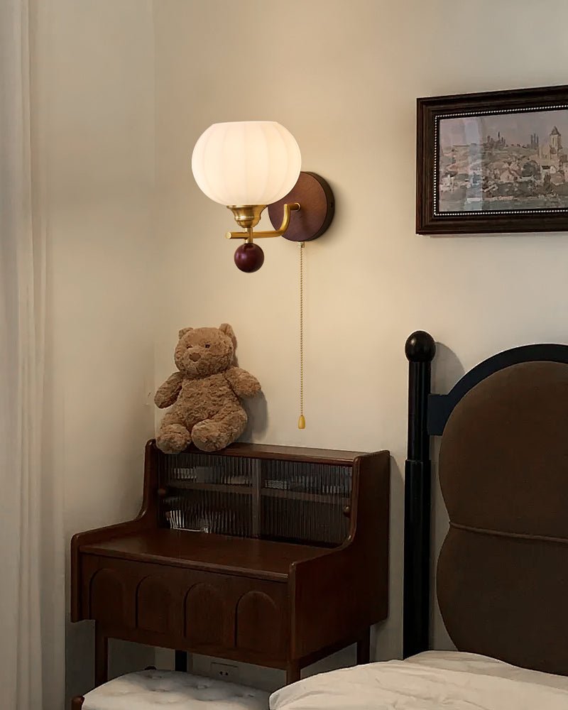 Bobble Applique Murale en Verre et Bois Premium - Neutralighting