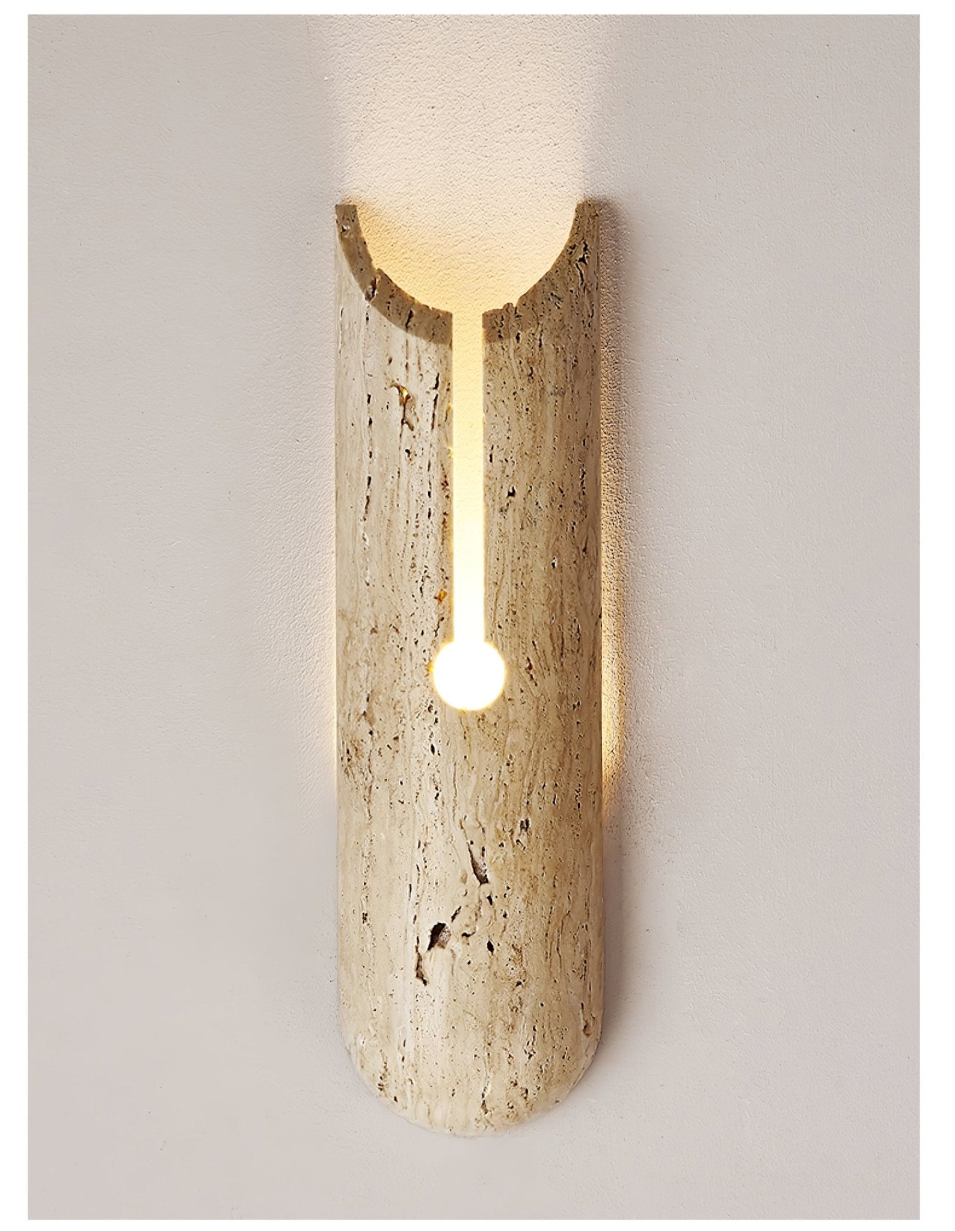 Elraeila Applique Murale Rustique en Travertin - Neutralighting