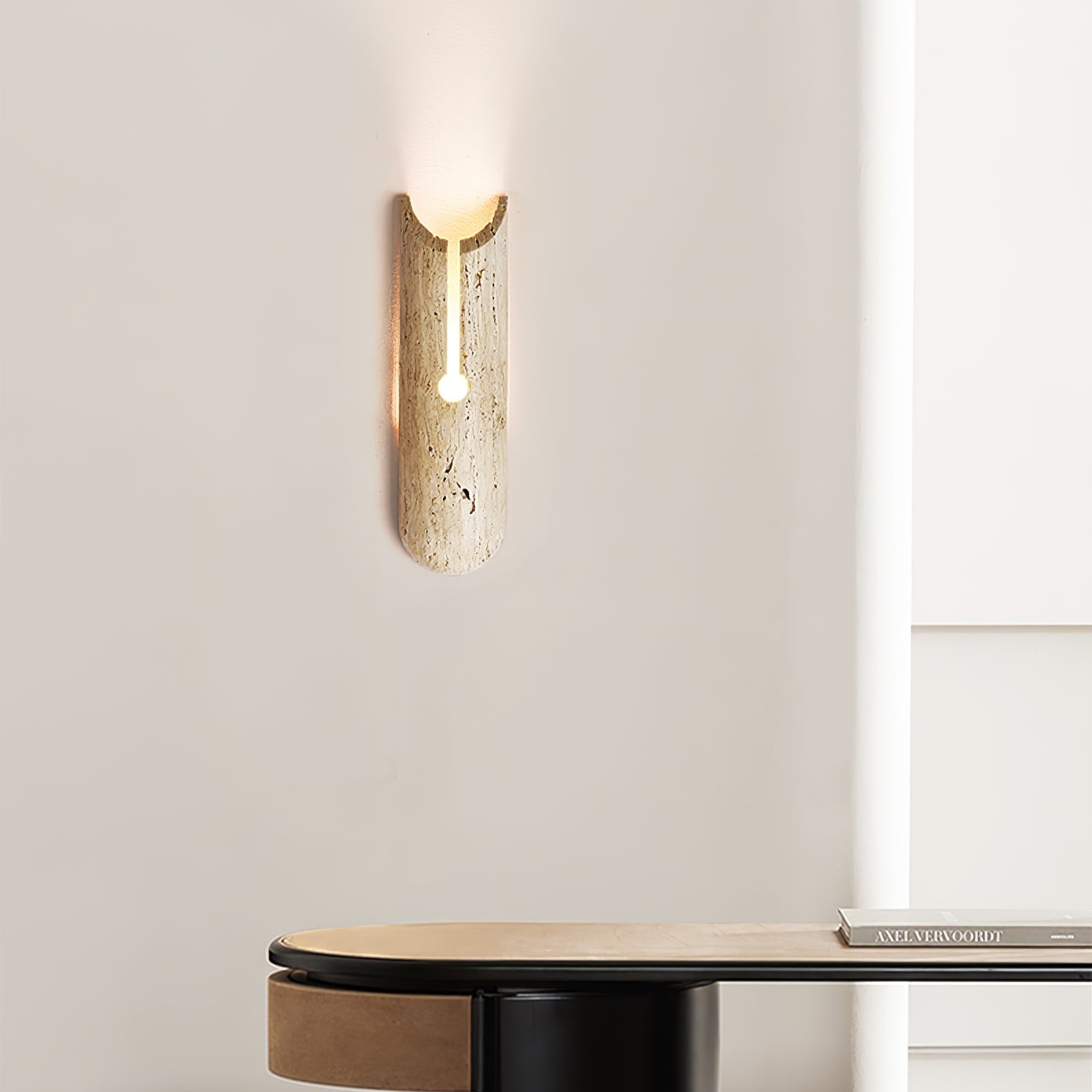 Elraeila Applique Murale Rustique en Travertin - Neutralighting