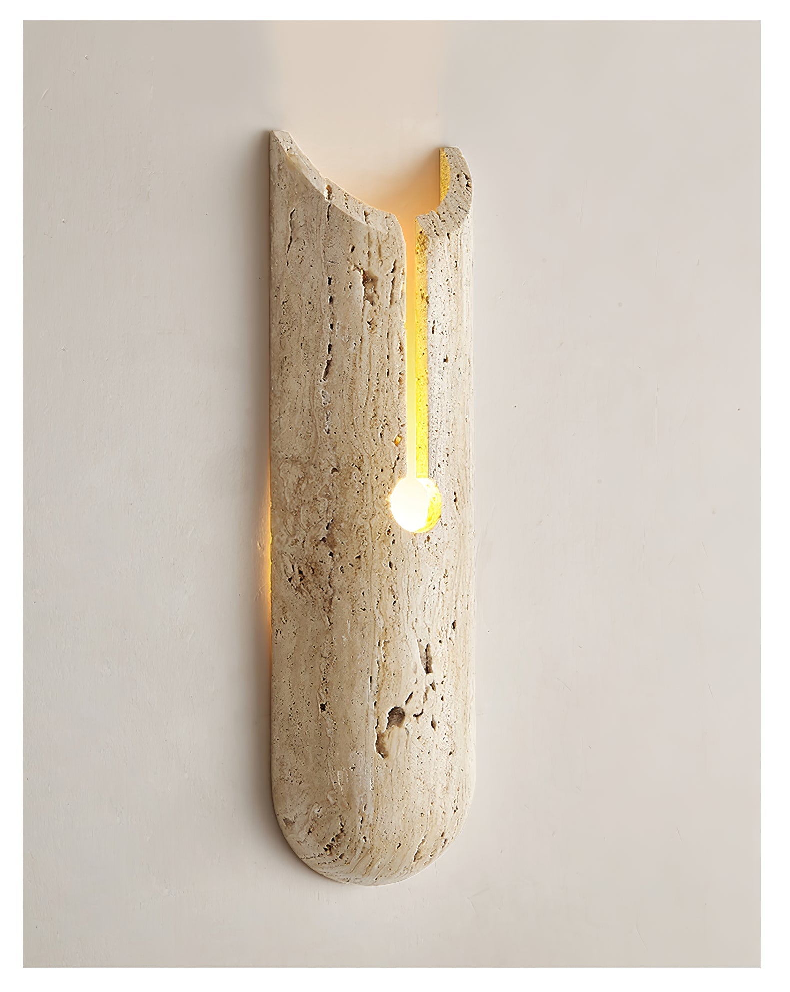 Elraeila Applique Murale Rustique en Travertin - Neutralighting