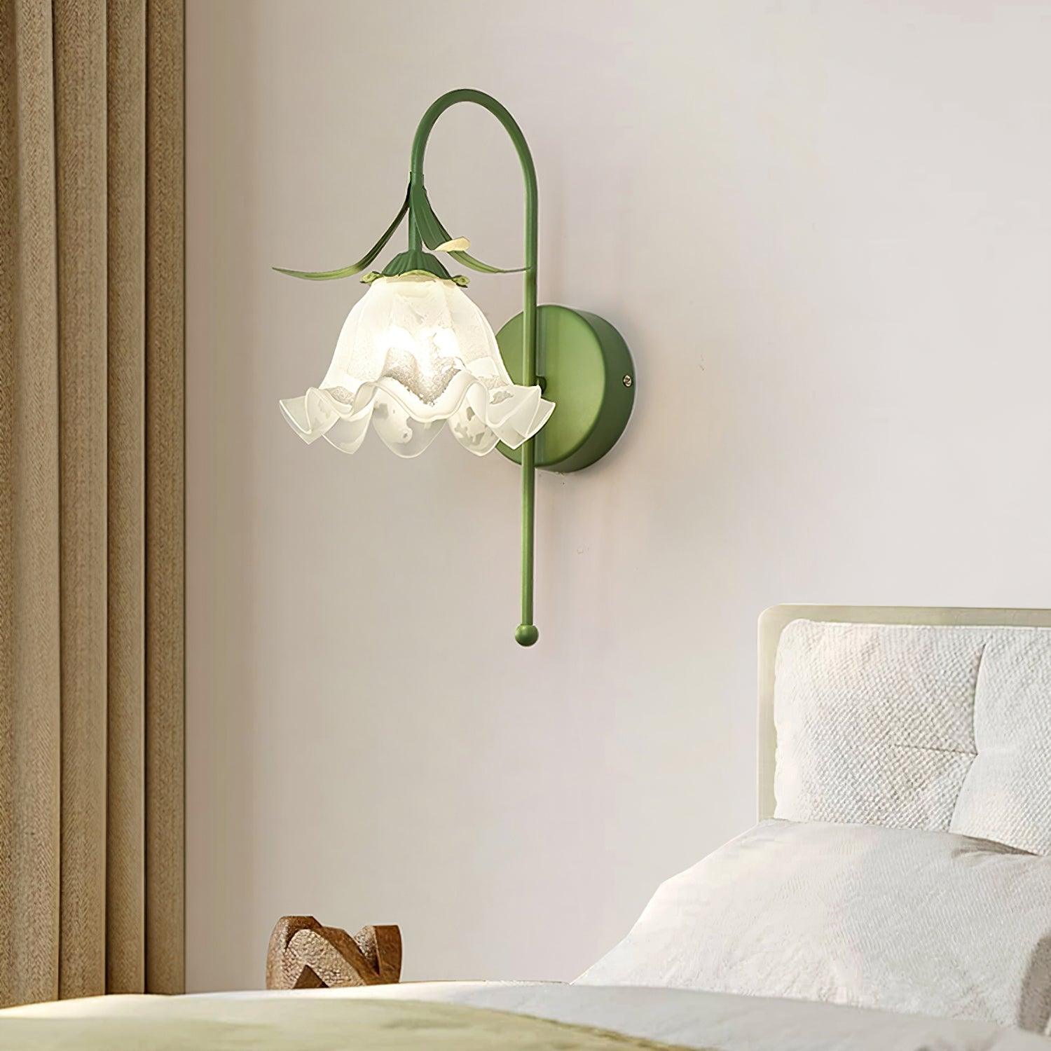 Luna Applique Murale Fleur en Verre Naturel - Neutralighting