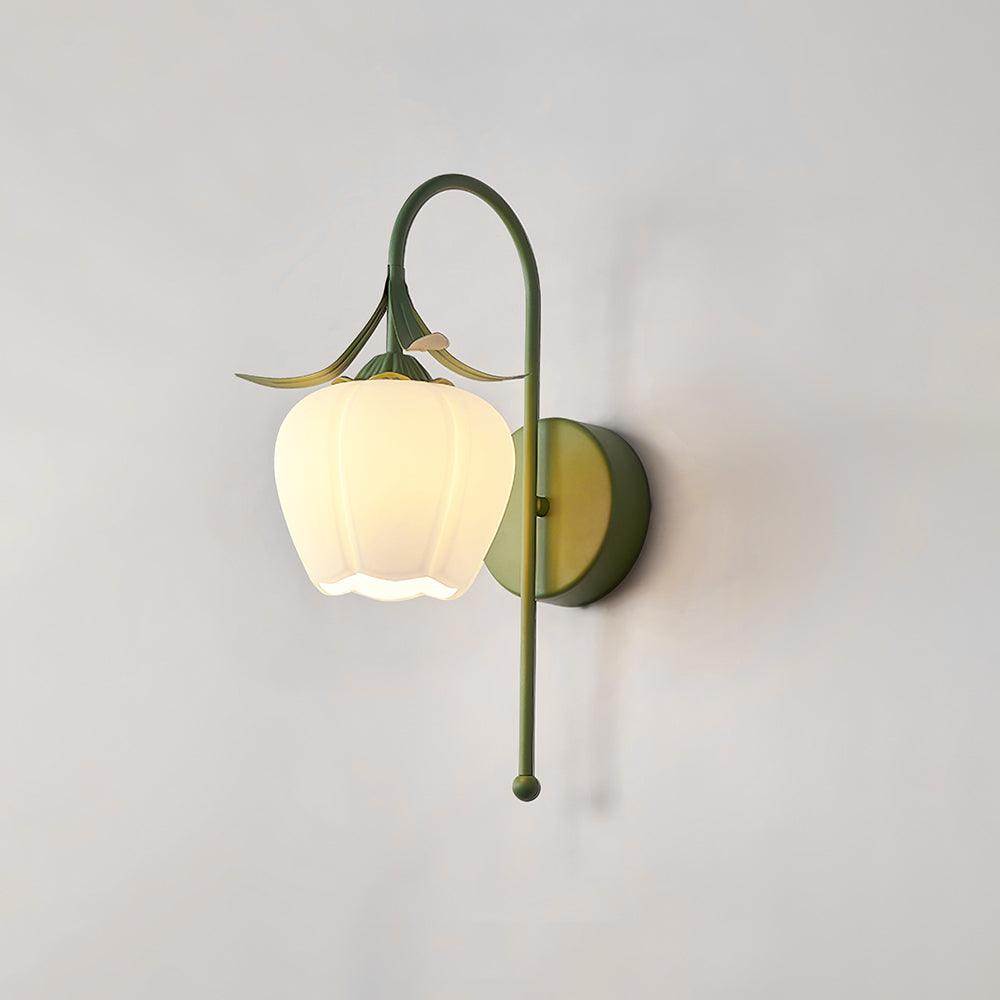 Luna Applique Murale Fleur en Verre Naturel - Neutralighting