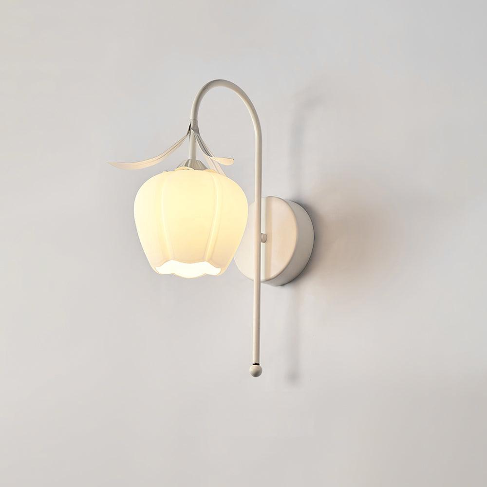 Luna Applique Murale Fleur en Verre Naturel - Neutralighting